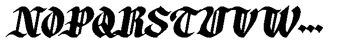 Zaken Manus Bold Italic Font UPPERCASE