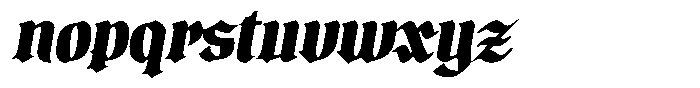 Zaken Manus Bold Italic Font LOWERCASE