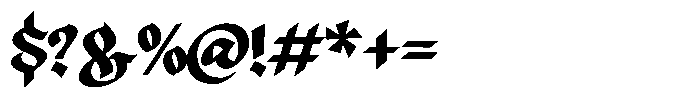 Zaken Manus Bold Font OTHER CHARS