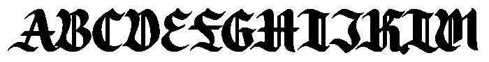 Zaken Manus Bold Font UPPERCASE