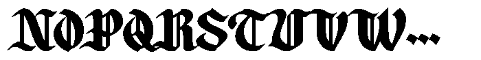 Zaken Manus Bold Font UPPERCASE