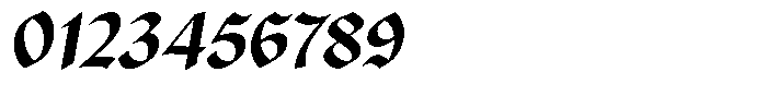 Zaken Manus Italic Font OTHER CHARS