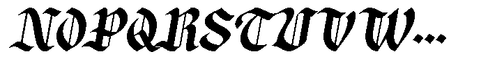 Zaken Manus Italic Font UPPERCASE