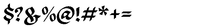 Zaken Manus Regular Font OTHER CHARS