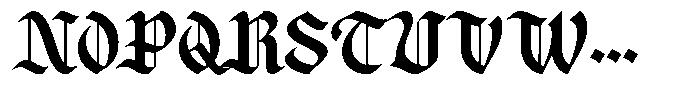 Zaken Manus Regular Font UPPERCASE