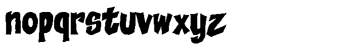 Zalucard Font LOWERCASE