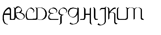 Zamrani Font UPPERCASE