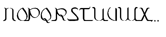 Zamrani Font UPPERCASE