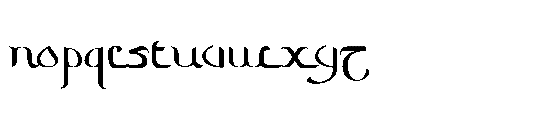 Zamrani Font LOWERCASE