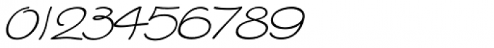 Zanya Italic Font OTHER CHARS