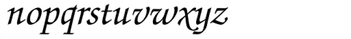 Zapf Chancery Medium Italic Font LOWERCASE