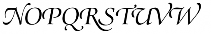 Zapf Renais SB Italic Swash Font UPPERCASE