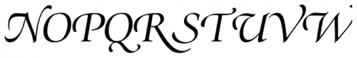 Zapf Renais SH Italic Swash Font UPPERCASE