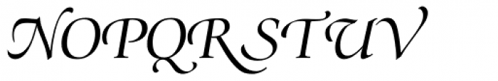 Zapf Renaissance Antiqua Book Swashed Italic Font UPPERCASE