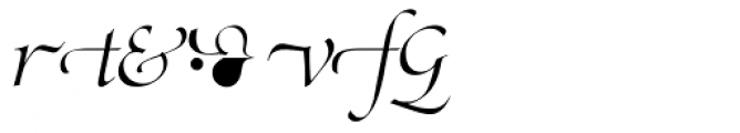 Zapf Renaissance Antiqua Swashed Light Italic Font OTHER CHARS