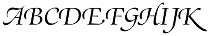 Zapf Renaissance B EF Book Italic Swash Font UPPERCASE