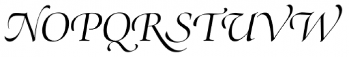 Zapf Renaissance B EF Light Italic Swash Font UPPERCASE