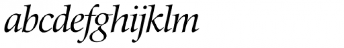 Zapf Renaissance H EF Book Italic Font LOWERCASE
