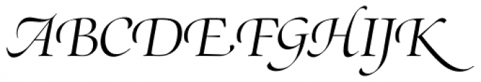 Zapf Renaissance H EF Light Italic Swash Font UPPERCASE