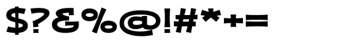 Zaphire Bold Expanded Font OTHER CHARS