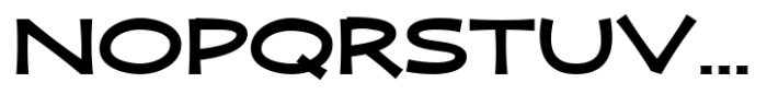 Zaphire Bold Expanded Font UPPERCASE