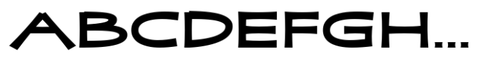 Zaphire Bold Extra Expanded Font UPPERCASE