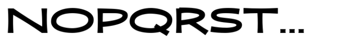 Zaphire Bold Extra Expanded Font UPPERCASE