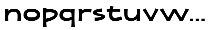 Zaphire Bold Extra Expanded Font LOWERCASE