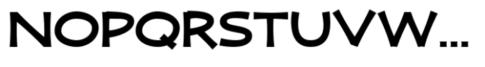 Zaphire Bold Semi Expanded Font UPPERCASE
