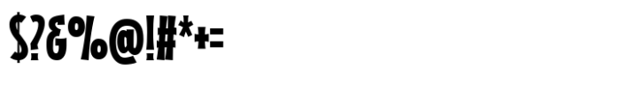 Zaphire Bold Ultra Condensed Font OTHER CHARS
