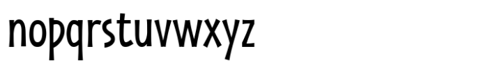 Zaphire Condensed Font LOWERCASE