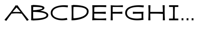 Zaphire Expanded Font UPPERCASE
