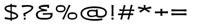 Zaphire Extra Expanded Font OTHER CHARS