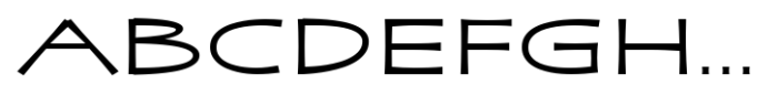 Zaphire Extra Expanded Font UPPERCASE