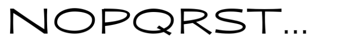 Zaphire Extra Expanded Font UPPERCASE