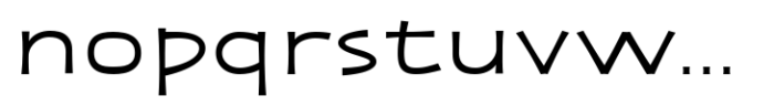 Zaphire Extra Expanded Font LOWERCASE