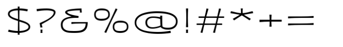 Zaphire Extra Light Extra Expanded Font OTHER CHARS