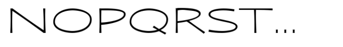 Zaphire Extra Light Extra Expanded Font UPPERCASE