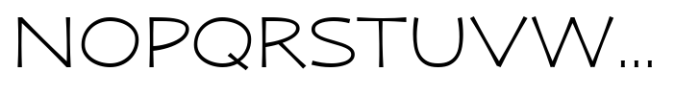 Zaphire Extra Light Semi Expanded Font UPPERCASE