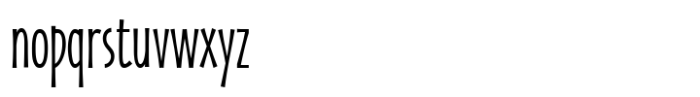 Zaphire Extra Light Ultra Condensed Font LOWERCASE