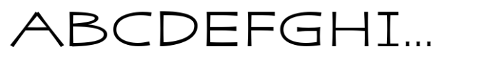 Zaphire Light Expanded Font UPPERCASE