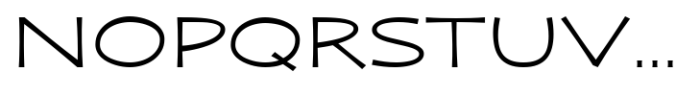 Zaphire Light Expanded Font UPPERCASE