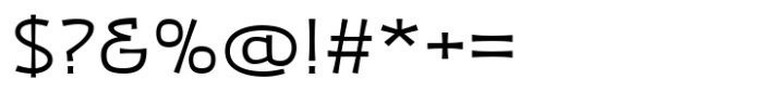 Zaphire Light Semi Expanded Font OTHER CHARS