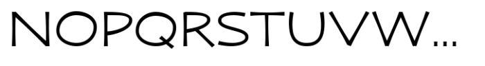 Zaphire Light Semi Expanded Font UPPERCASE