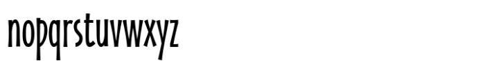 Zaphire Light Ultra Condensed Font LOWERCASE