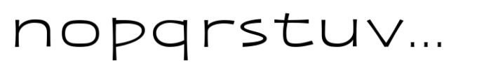 Zaphire Light Ultra Expanded Font LOWERCASE