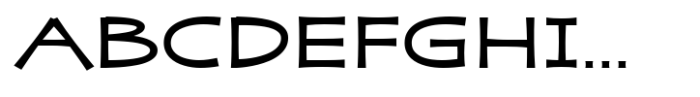 Zaphire Medium Expanded Font UPPERCASE