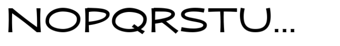 Zaphire Medium Expanded Font UPPERCASE