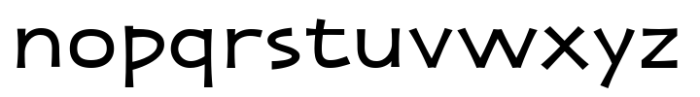 Zaphire Medium Expanded Font LOWERCASE