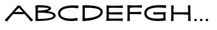Zaphire Medium Extra Expanded Font UPPERCASE